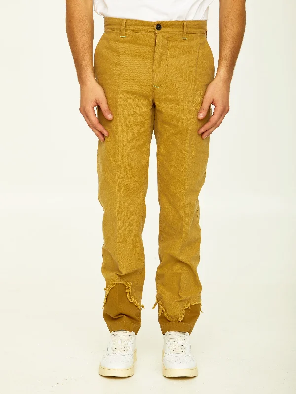 Camel Cotton Trousers Trousers Top Rated