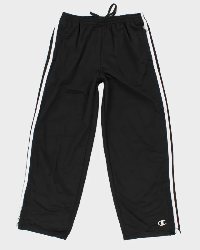 Womens Black Champion Track Trousers - M Trousers Running Lightweight