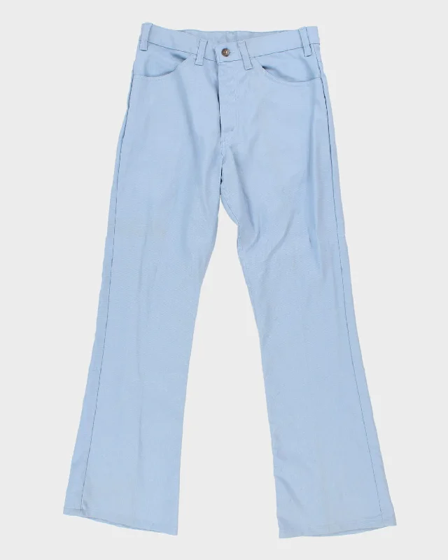 Vintage 70's Levi's Blue Creased Trousers - W31 Trousers Brand Named