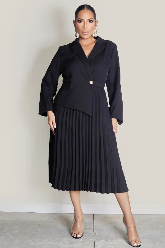 Chic Elegant Blazer Top Dress Women's Pencil Blazer
