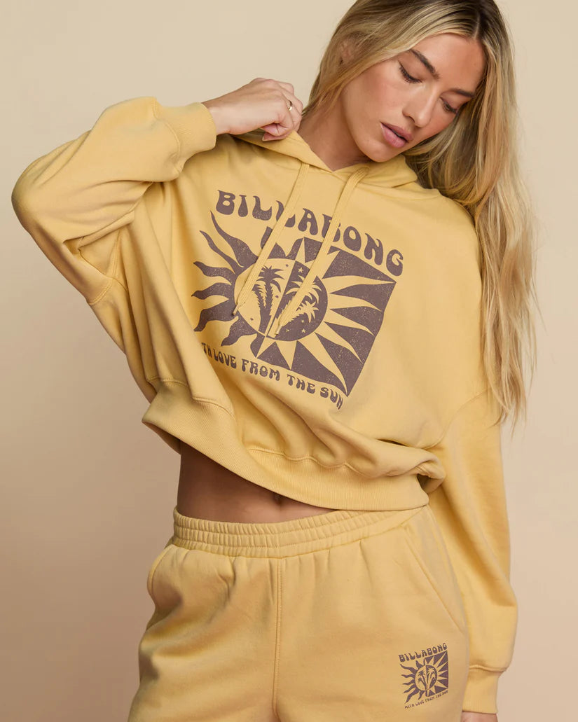 With Love From The Sun Hoodie Hoodie with Sequins Glamorous Eye-catching