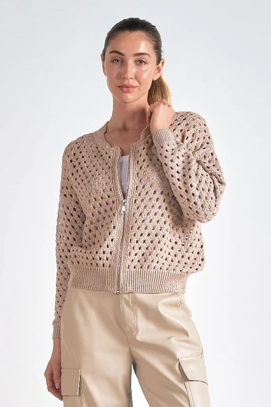 Aster Sweater Cardigan Iron Safe Non-Iron Wrinkle Free