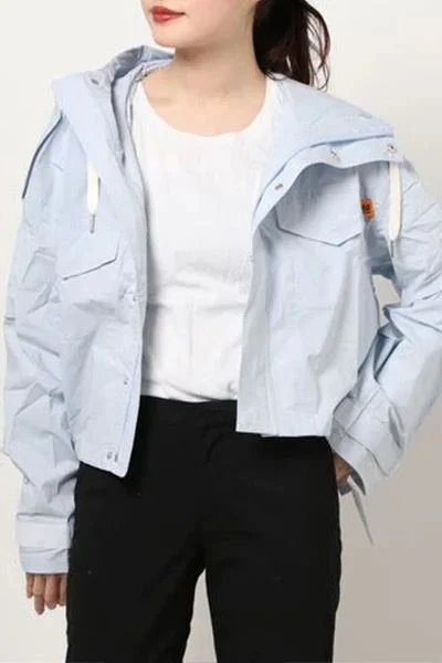 Loose Mountain Hoodie (Blue) Hoodie with Puffed Sleeves Voluminous Trendy