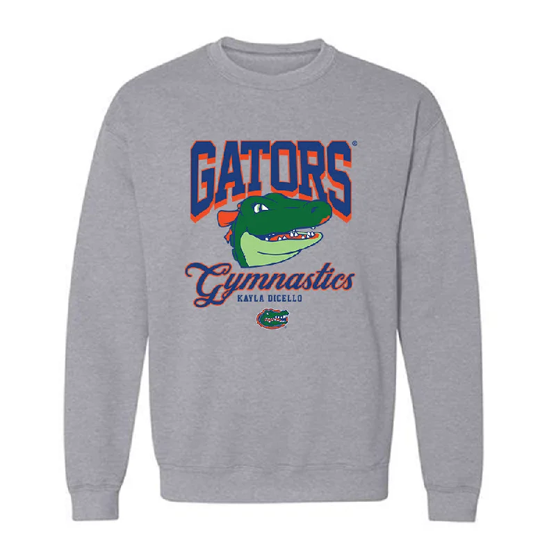 Florida - NCAA Women's Gymnastics : Kayla DiCello - Fashion Shersey Crewneck Sweatshirt Hoodie with Magnetic Closure Innovative Modern Florida - NCAA Women's Gymnastics : Kayla DiCello - Fashion Shersey Crewneck Sweatshirt Hoodie with Magnetic Closure Innovative Modern