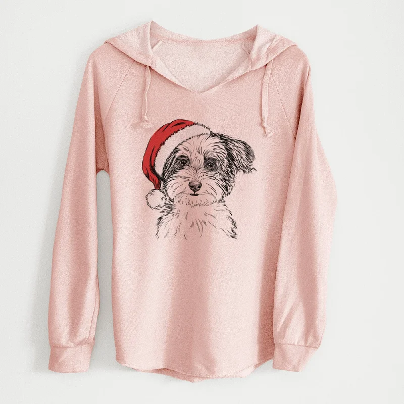 Santa Teddy the Havanese - Cali Wave Hooded Sweatshirt Hoodie with Lining Warm Insulated Santa Teddy the Havanese - Cali Wave Hooded Sweatshirt Hoodie with Lining Warm Insulated