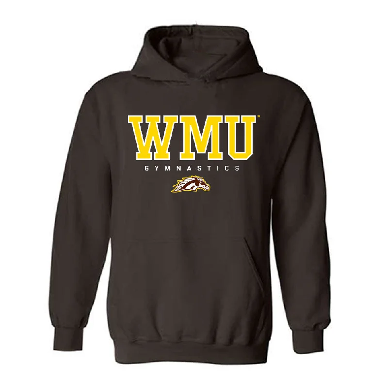 Western Michigan - NCAA Women's Gymnastics : Julie Korfhage - Classic Shersey Hooded Sweatshirt Hoodie with Set-In Sleeves Structured Classic Western Michigan - NCAA Women's Gymnastics : Julie Korfhage - Classic Shersey Hooded Sweatshirt Hoodie with Set-In Sleeves Structured Classic
