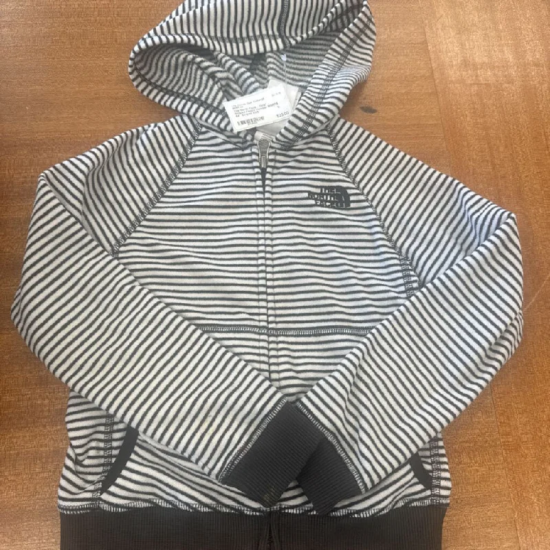 The North Face Girls' Striped Hoodie: Striped-girls-XXS Hoodie with Drawcord Adjustable Secure The North Face Girls' Striped Hoodie: Striped-girls-XXS Hoodie with Drawcord Adjustable Secure