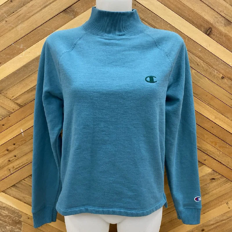 Champion- women's sweatshirt : Teal -women-MD Hoodie with Illustration Artistic Creative Champion- women's sweatshirt : Teal -women-MD Hoodie with Illustration Artistic Creative