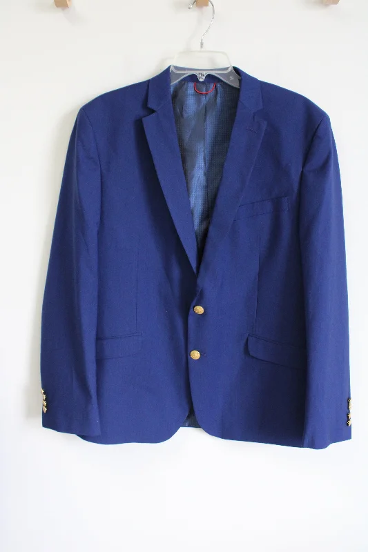 Billy London Blue Blazer | 44R Women's Elegant Suit