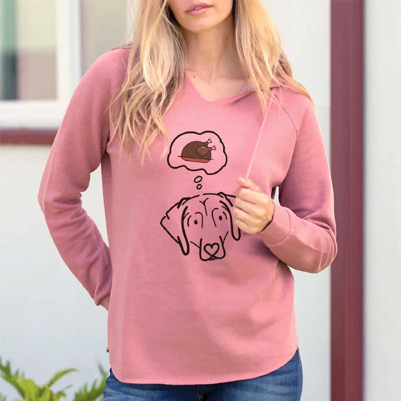 Turkey Thoughts Beagle - Aly - Cali Wave Hooded Sweatshirt Hoodie with Hem Embroidery Detailed Premium Turkey Thoughts Beagle - Aly - Cali Wave Hooded Sweatshirt Hoodie with Hem Embroidery Detailed Premium