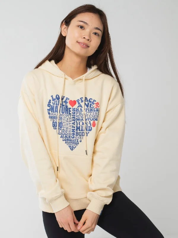 Love & peace Hoodie Hoodie with Strings Custom Fit Adjustable