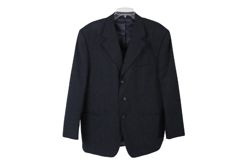 Jonathan Reid Blue Striped Blazer | 44S Women's Solid Blazer