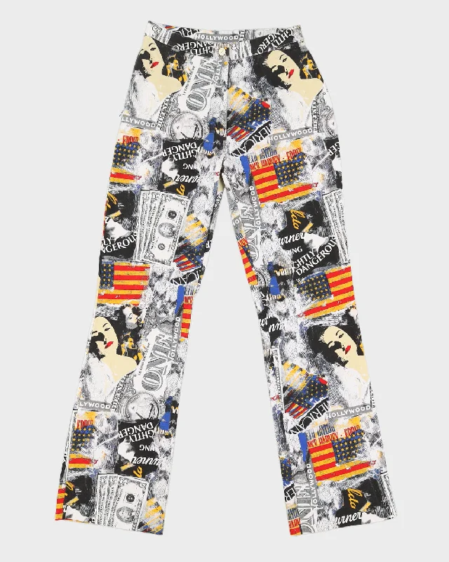 Vintage 90s O'Lala USA Print Trousers - W30 Trousers Recommended Stylist