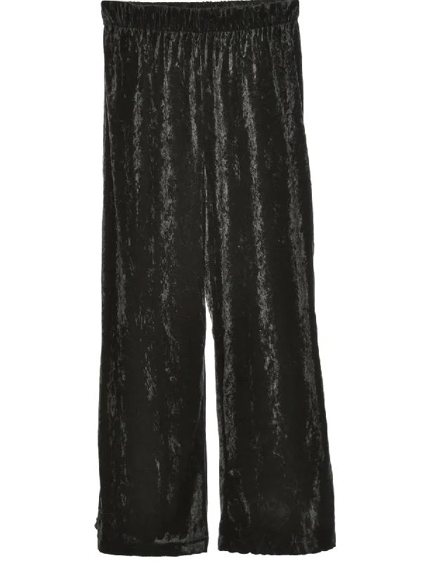 Black Trousers - W24 L30 Trousers Corduroy Warm