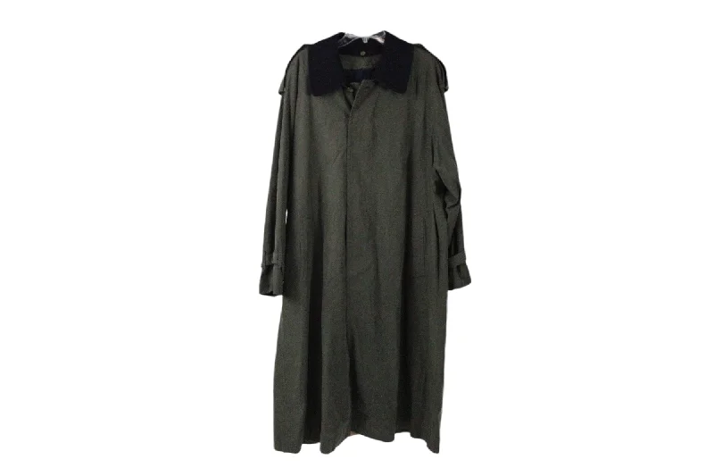 Burberry's Of London Olive Green Trench Coat | 42 Regular Knit Woven Fleece