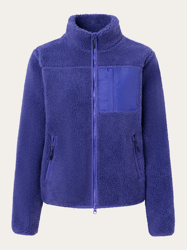 Teddy high neck zip jacket - Deep Purple Snapped Jacket Toggled Jacket Drawstring Jacket Teddy high neck zip jacket - Deep Purple Snapped Jacket Toggled Jacket Drawstring Jacket