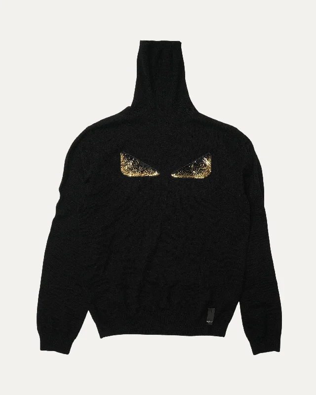 Monster Turtleneck Sweater Ribbed Striped Patterned