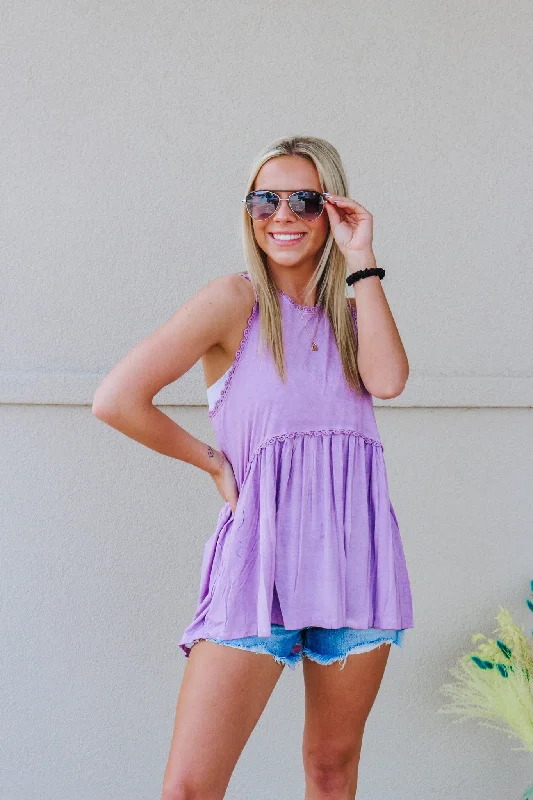 Full Of Charm Orchid Tank ivory tank top