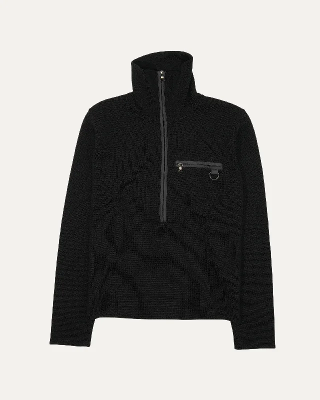Quarter Zip Sweater Turtle Neck Boat Neck Asymmetrical Neck