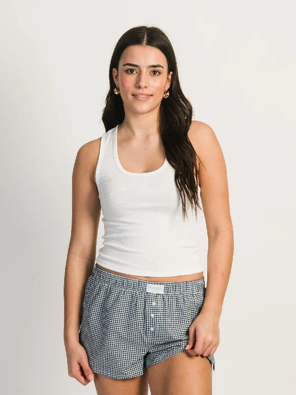 HARLOW LAUREN TANK TOP - WHITE adorable tank top