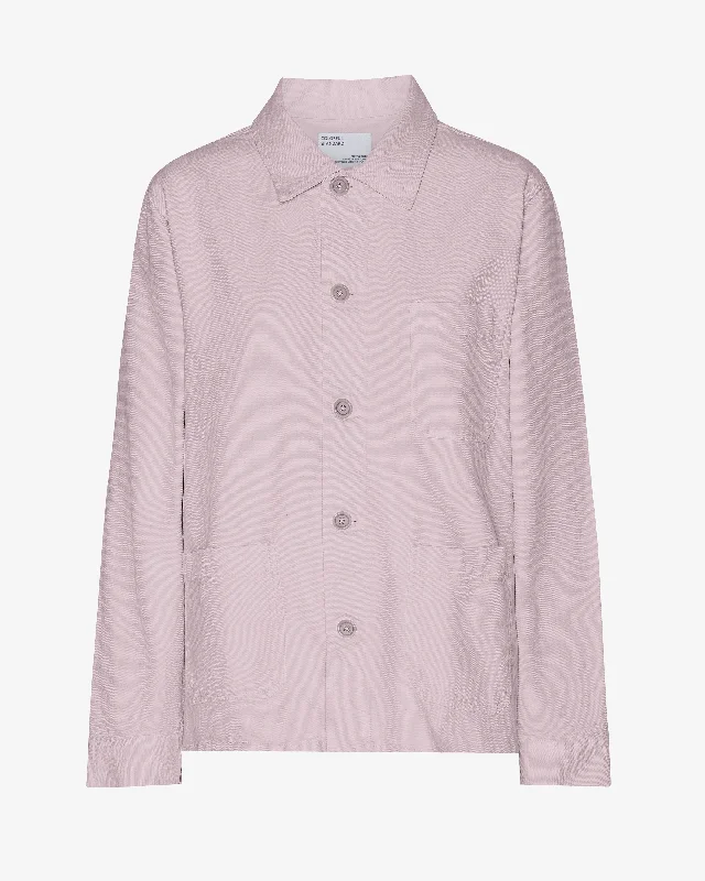 Organic Workwear Jacket - Faded Pink Ribbed Jacket Pleated Jacket Ruffled Jacket