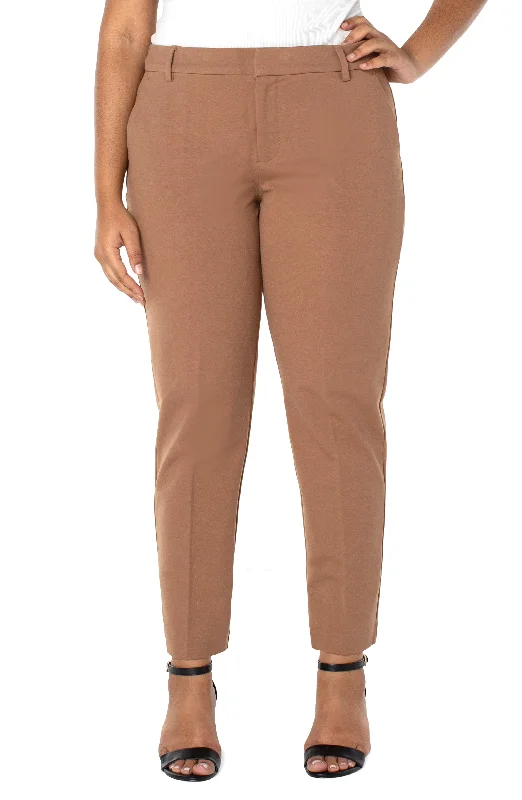 Liverpool Kelsey Trouser Plus Size 29" inseam (Maple) Trousers Culottes Wide Leg