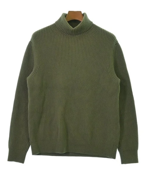 AURALEE Sweaters Solid Color Striped Floral Print