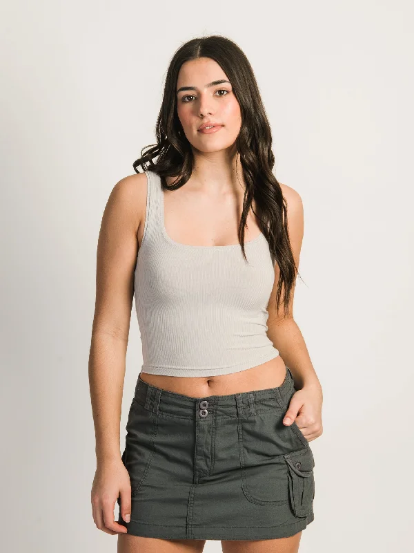 HARLOW LUCIE TANK TOP - ROCK basic tank top