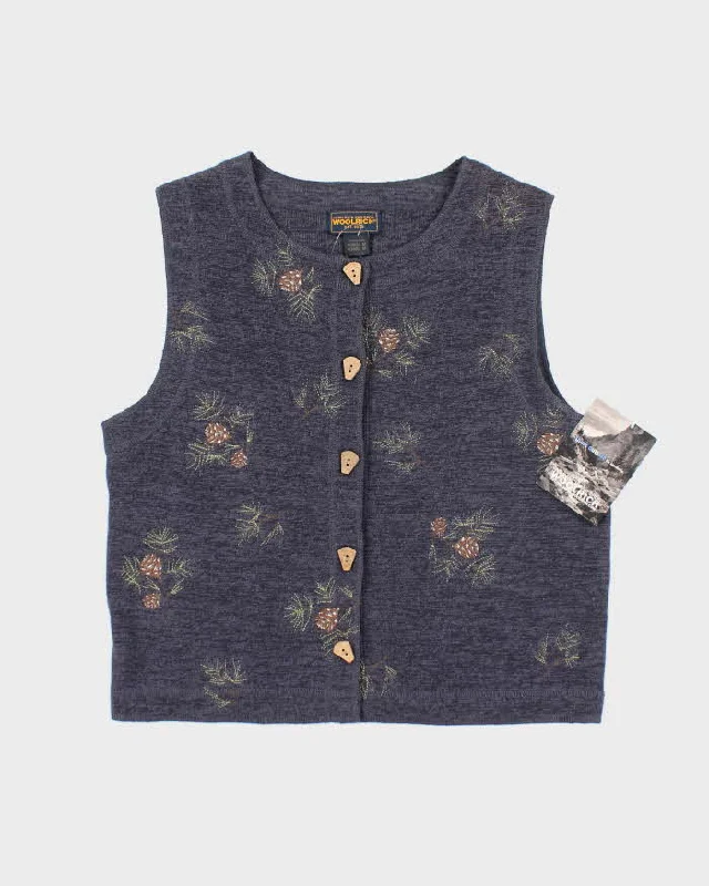 Deadstock Woolrich Sleeveless Tank Knit - M sexy tank top