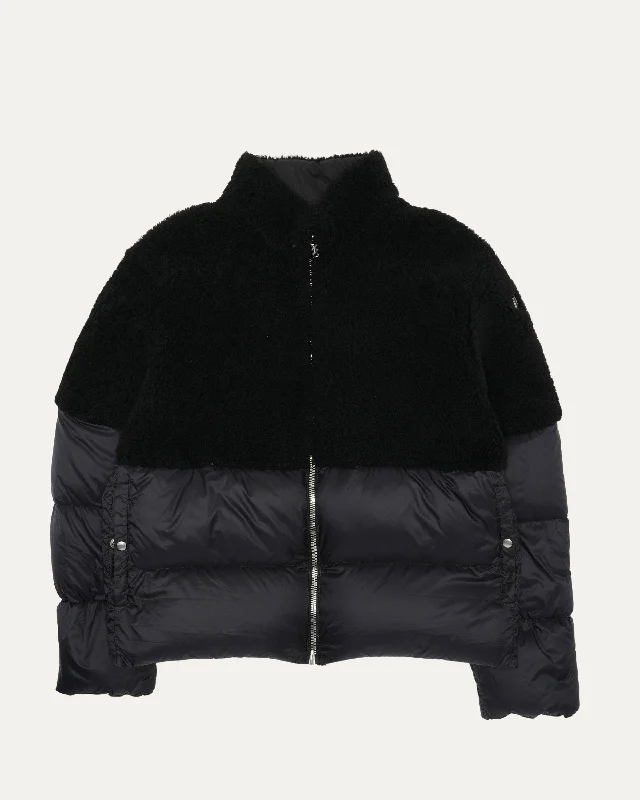 Genius Rick Owens Shearling Puffer Jacket Faux Fur Fabric Real Fur Fabric Shearling Fabric Genius Rick Owens Shearling Puffer Jacket Faux Fur Fabric Real Fur Fabric Shearling Fabric