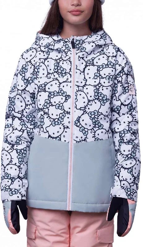 686 Girls Athena Insulated Jacket 2024 Zip Front Button Front Snap Front