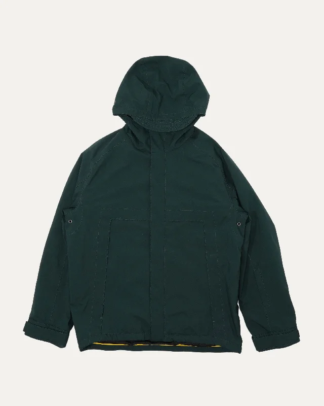 Green Rain Jacket Toggled Jacket Drawstring Jacket Belted Jacket