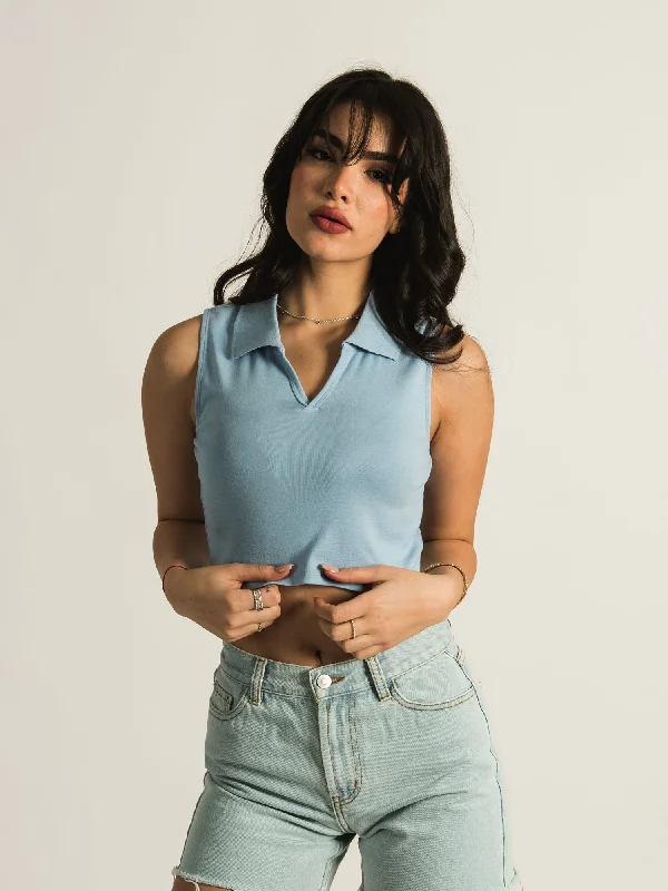 HARLOW NAOMI POLO TANK TOP  - CLEARANCE cute tank top