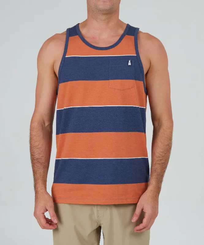 Cutlap Tank Knit - Navy breathable tank top