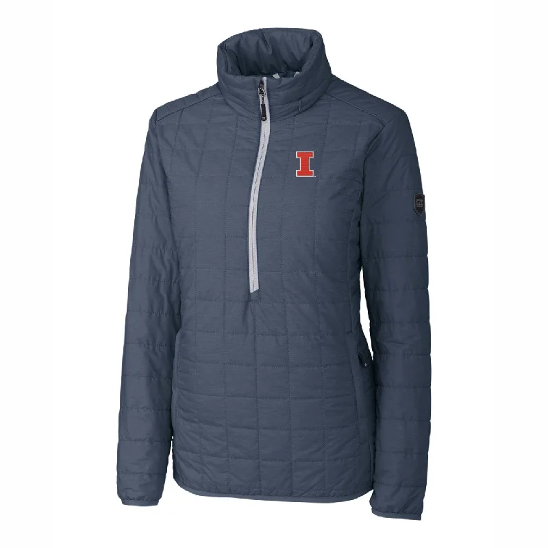 Illinois Cutter and Buck Rainier Half Zip Jacket Print Jacket Jacquard Jacket Embroidered Jacket Illinois Cutter and Buck Rainier Half Zip Jacket Print Jacket Jacquard Jacket Embroidered Jacket