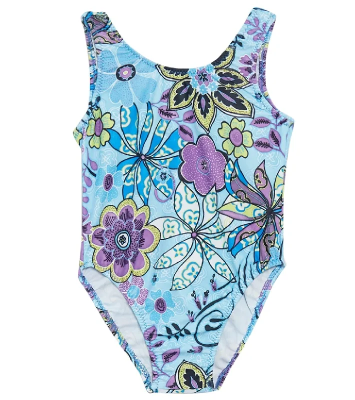 Tidepools Girls' Topsy Turvy Tank One Piece Swimsuit (Baby) sage tank top