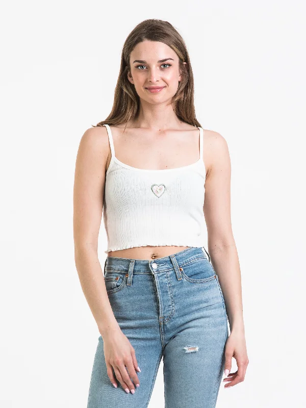 HARLOW KIKI EMBROIDERED TANK - CLEARANCE breathable tank top
