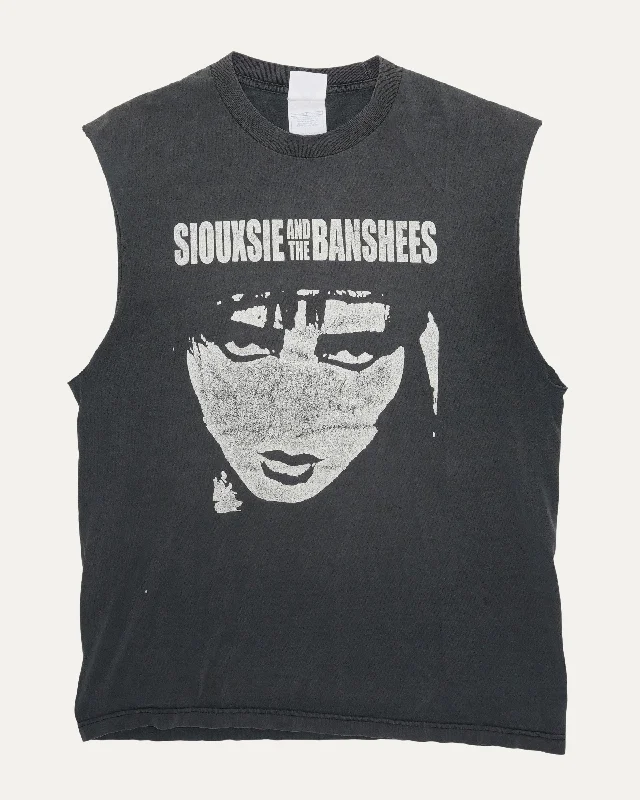 Siouxsie and the Banshees Cut-Off Tank Top teal tank top