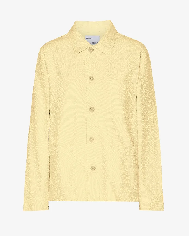 Organic Workwear Jacket - Soft Yellow Belted Jacket Elasticated Jacket Padded Jacket Organic Workwear Jacket - Soft Yellow Belted Jacket Elasticated Jacket Padded Jacket