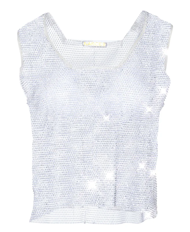 Peace Crystal Tank print tank top