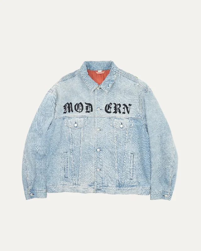 Modern Denim Trucker Jacket Chenille Jacket Brocade Jacket Lace Jacket