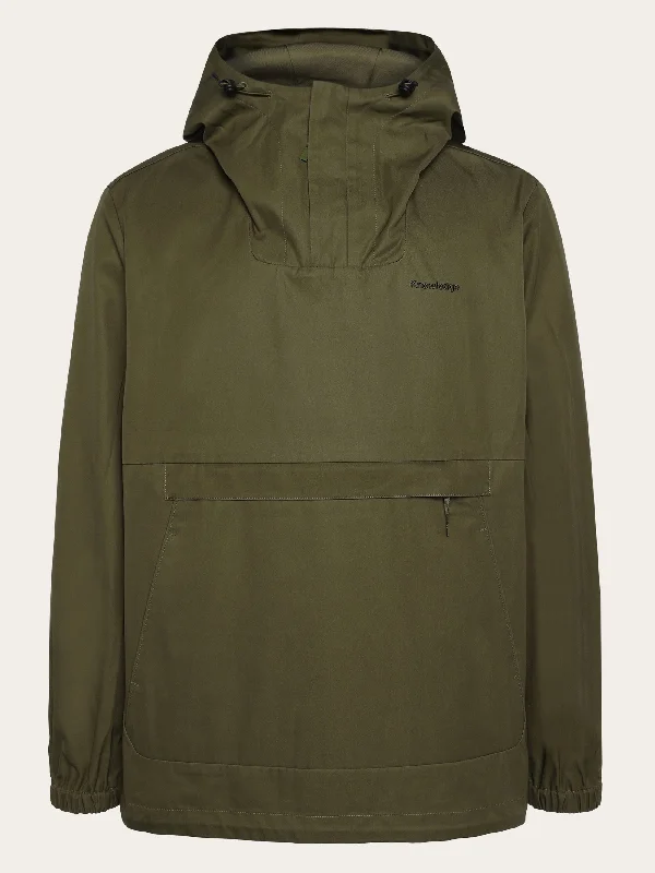 Organic Cotton Canvas Anorak Jacket GOTS/Vegan - Burned Olive Plaid Jacket Tartan Jacket Houndstooth Jacket