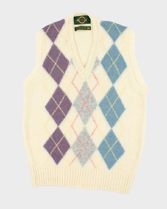 Vintage Hunters Glen Argyle Wool Tank - M bold tank top