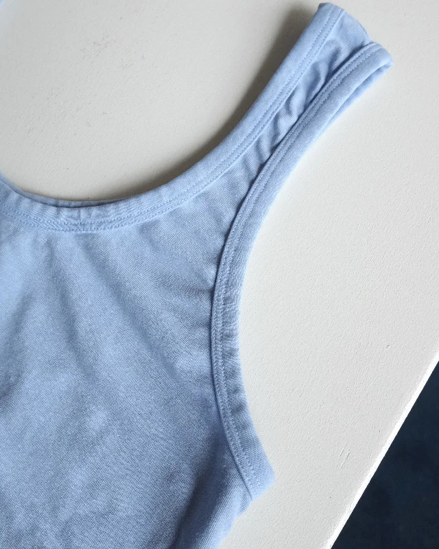 Sporty Tank, Coastal Blue athletic tank top