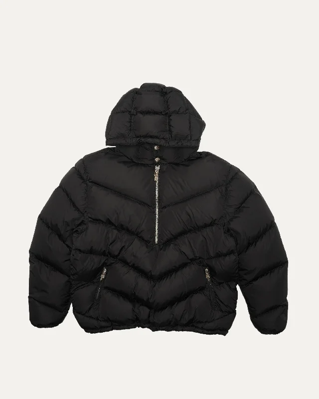 Chunk Half Zip Pullover Puffer Jacket Faux Fur Fabric Real Fur Fabric Shearling Fabric