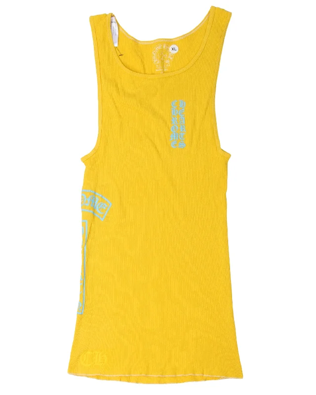 Horseshoe Logo Tank Top sheer tank top