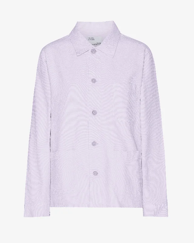 Organic Workwear Jacket - Soft Lavender Jacket Blazer Coat
