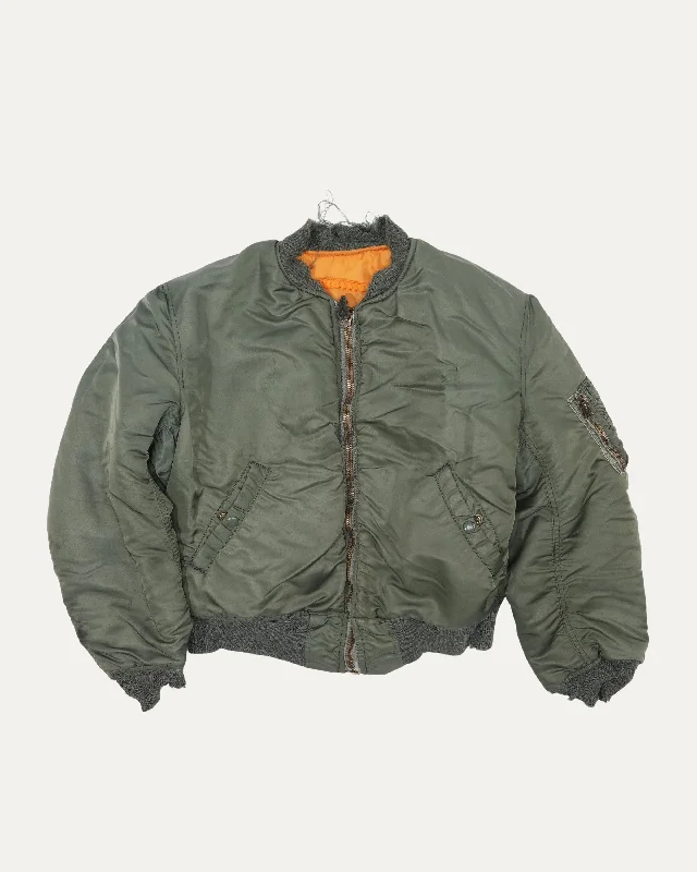 MA-1 Flight Jacket Elasticated Jacket Padded Jacket Insulated Jacket
