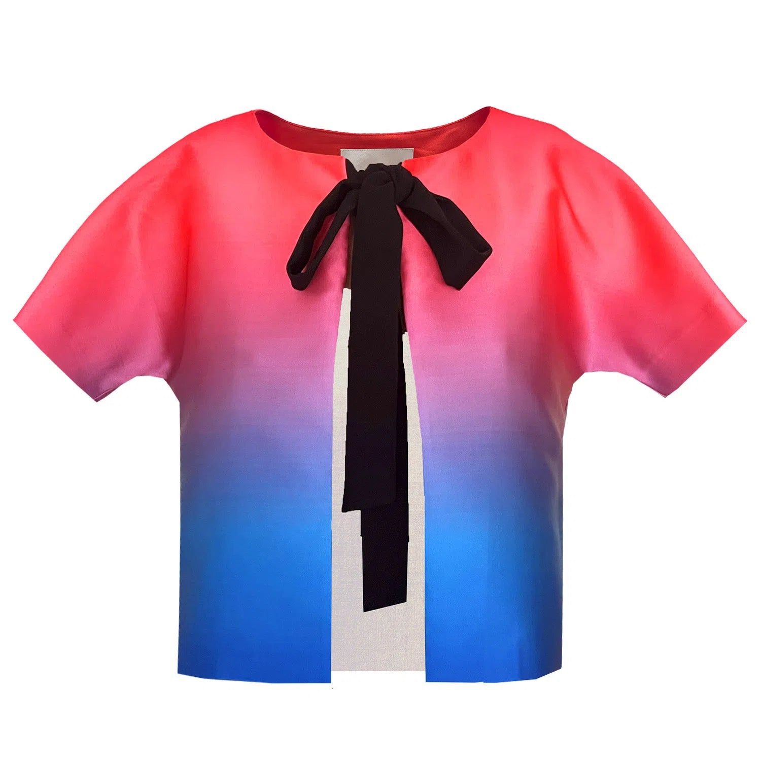 Cropped Jacket with Bow Detail red blue printed Appliqued Jacket Beaded Jacket Sequined Jacket