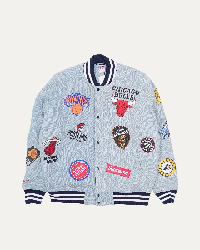 Nike NBA Teams Warm-Up Jacket Zip Front Button Front Snap Front